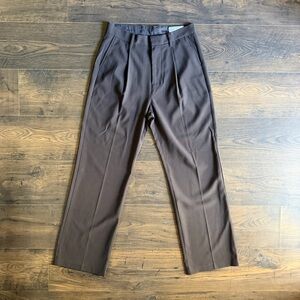 Brown wide leg pants